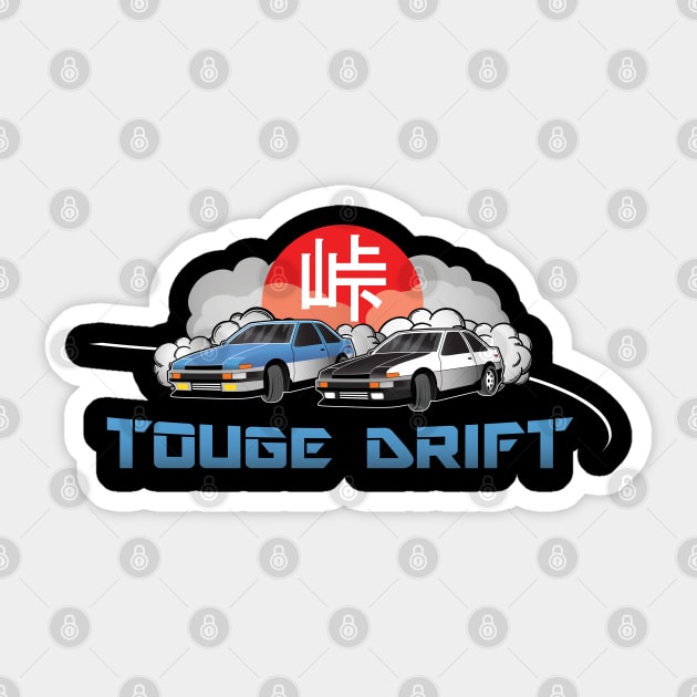 Touge Drift Japanese Turbo Car Drifting Sticker by spacedust